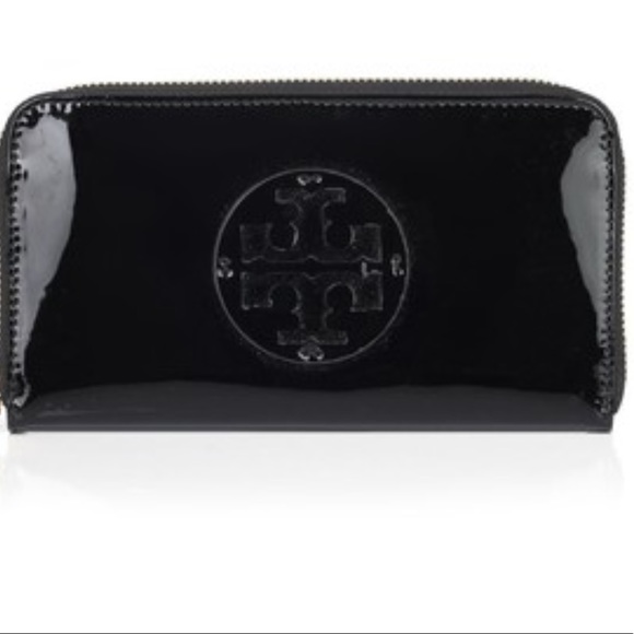 Tory Burch Handbags - Tory burch black patent leather continental wallet